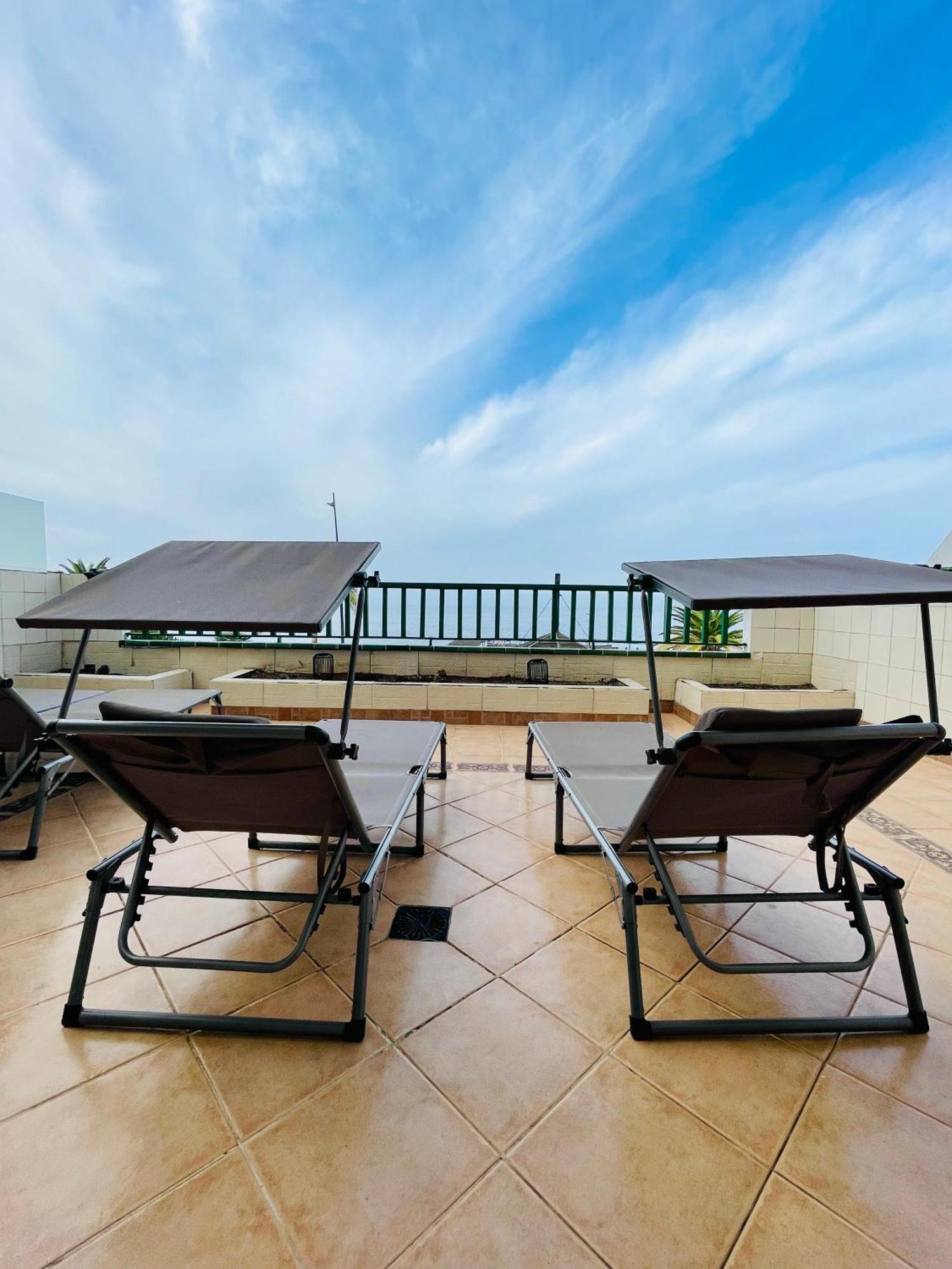 1St Line Sea View - Plaza Apartment Puerto de Santiago  Exterior foto