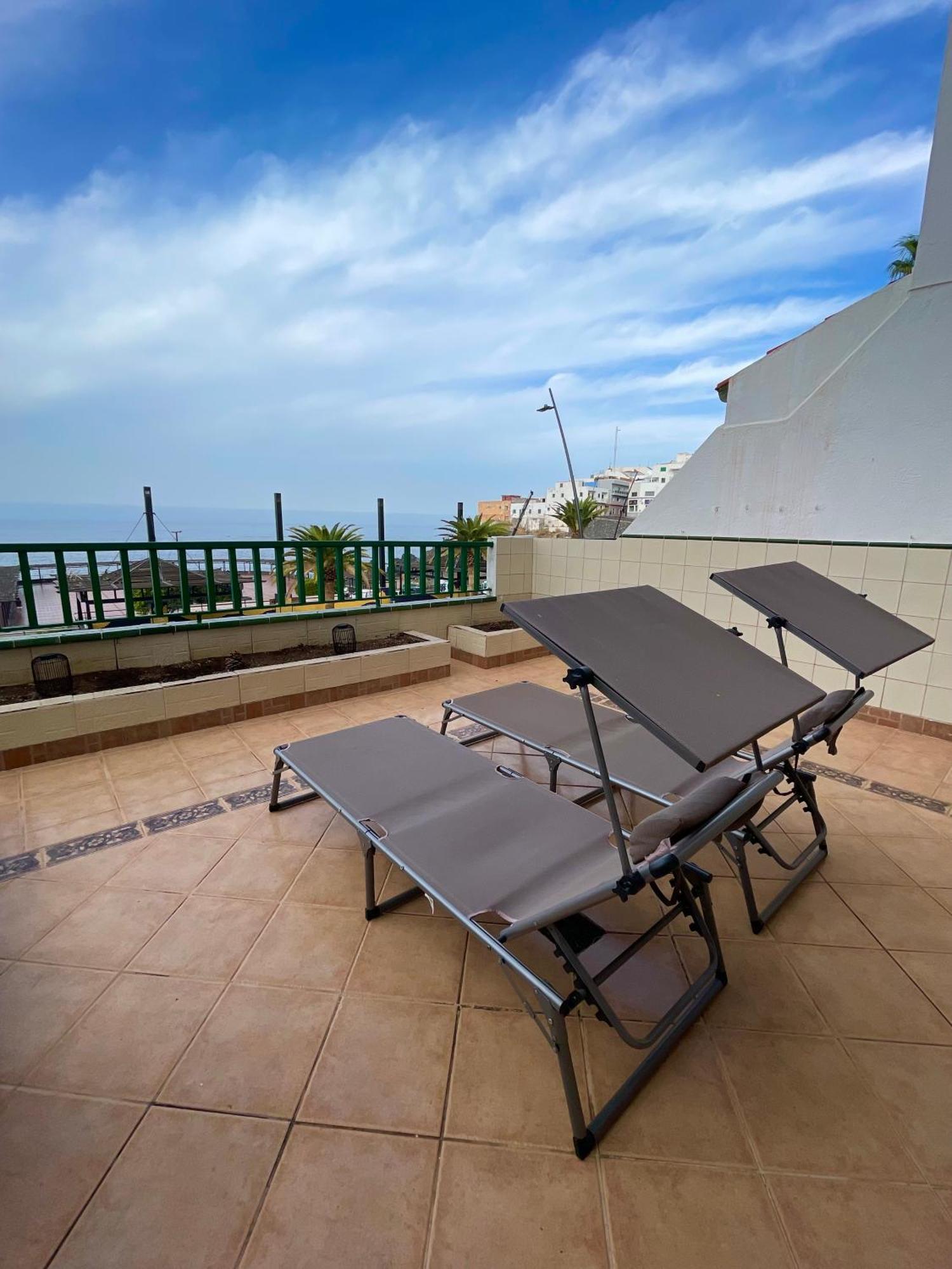 1St Line Sea View - Plaza Apartment Puerto de Santiago  Exterior foto